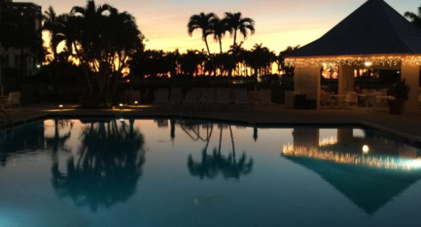 Pool at night C-402